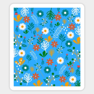 Blue field of joy Sticker